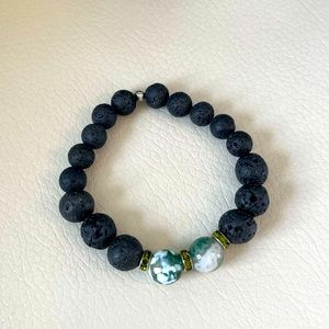 π 2/$50 π EARTH Lava Bead Bracelet